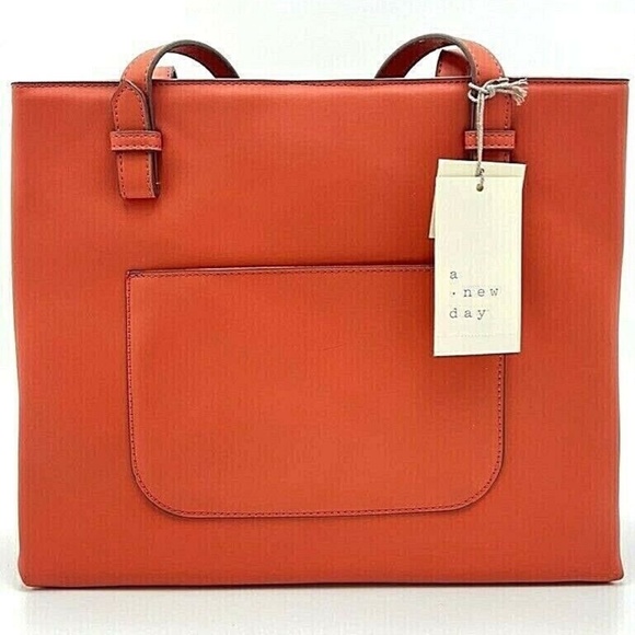 a new day Handbags - Purse Coral Bag Large main area with 2 open pockets Handbag A New Day